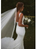 Ivory Lace Tulle Open Back Slit Sexy Wedding Dress Ivory Lace Tulle Open Back Slit Sexy Wedding Dress